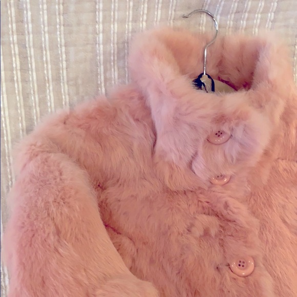 Bluegirl Blush Rabbit Fur Teddy/Coat/Jacket Size S - Picture 5 of 13